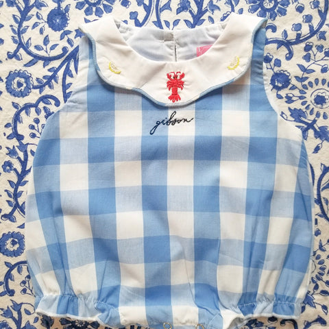 Summer Gingham Bubble - Girl