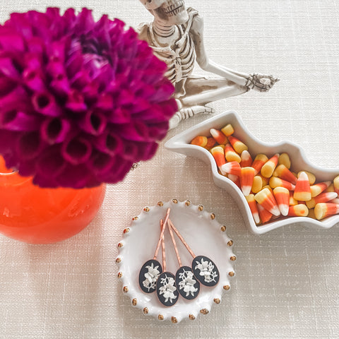 Butterfly Cameo Bobby Pins - Set of 2